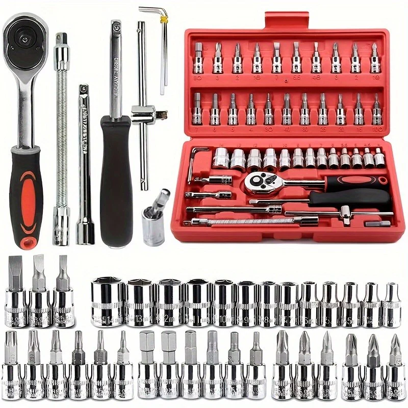Jogo De Ferramentas Completo C/ 46 Peças + Maleta (Brinde) | Smart Tools